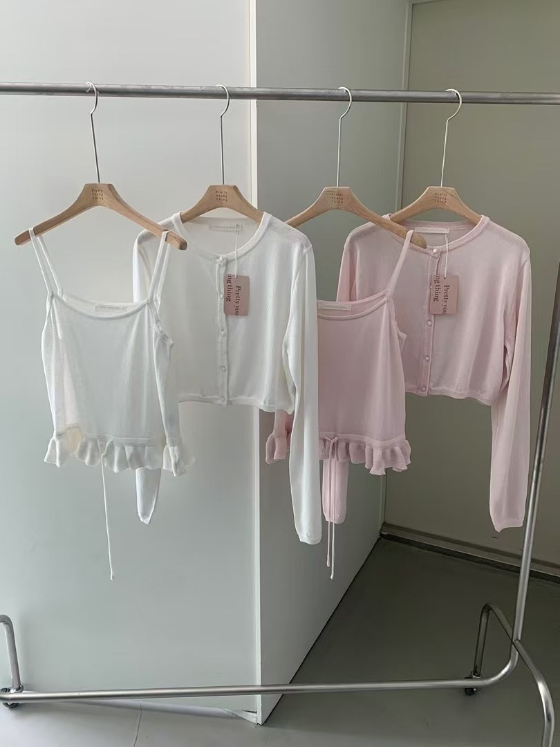 PYT-ot韓國直郵㊣女士新品真品職業休閑熱賣25春夏套裝亞麻pretty young thing套裝