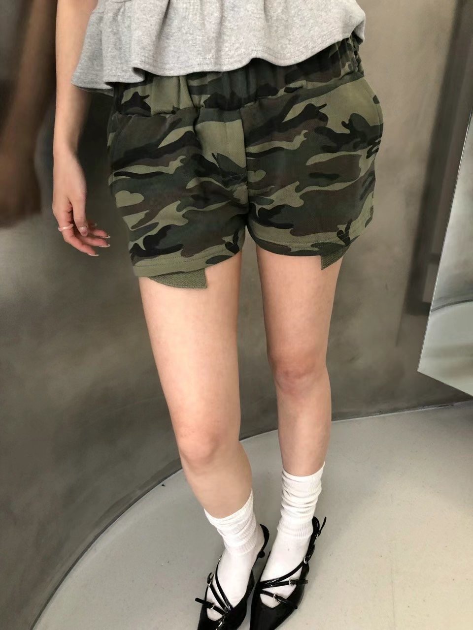 VIVID東大門㊣直郵女裝新品25春夏休閑職業真品人氣時尚短褲VIVID短褲