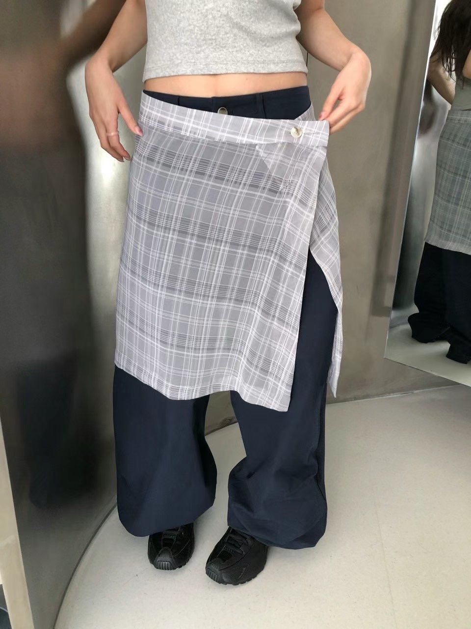 VIVID東大門㊣代購女士新款職業時尚熱賣25春夏半身裙中短裙VIVID半身裙/中短裙