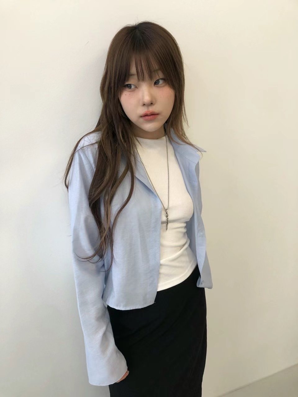 VIVID韓國直郵㊣女裝新款休閑真品人氣推薦25春夏襯衫蕾絲衫VIVID襯衫/蕾絲衫