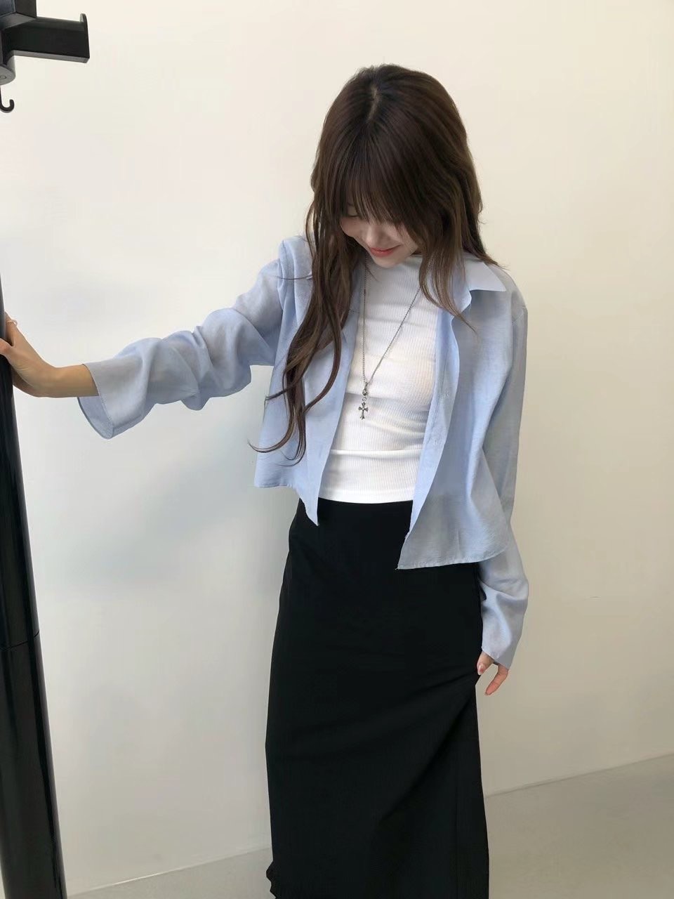 VIVID韓國直郵㊣女裝新款休閑真品人氣推薦25春夏襯衫蕾絲衫VIVID襯衫/蕾絲衫