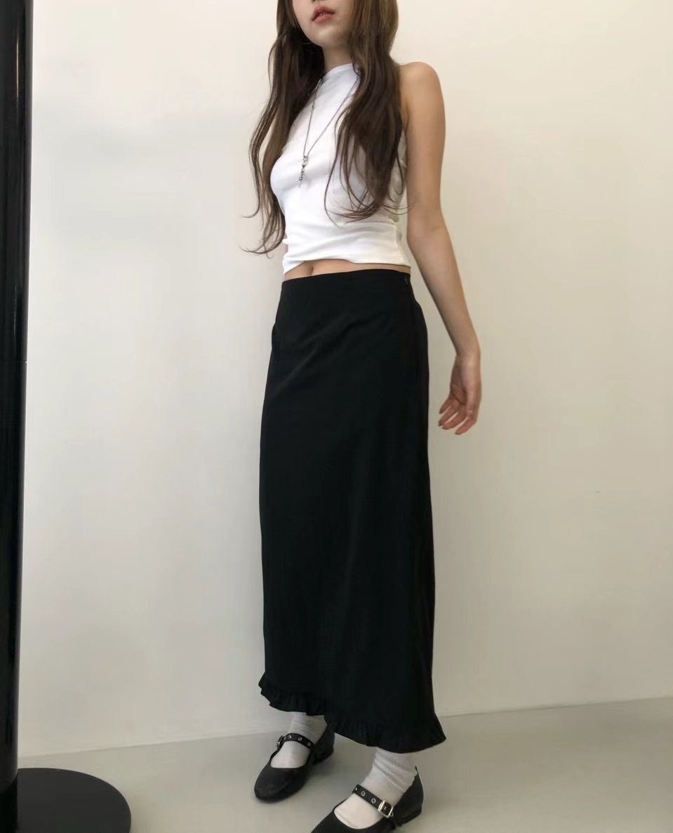 VIVID東大門㊣代購女裝新款時尚人氣休閑職業25春夏真品長裙VIVID長裙