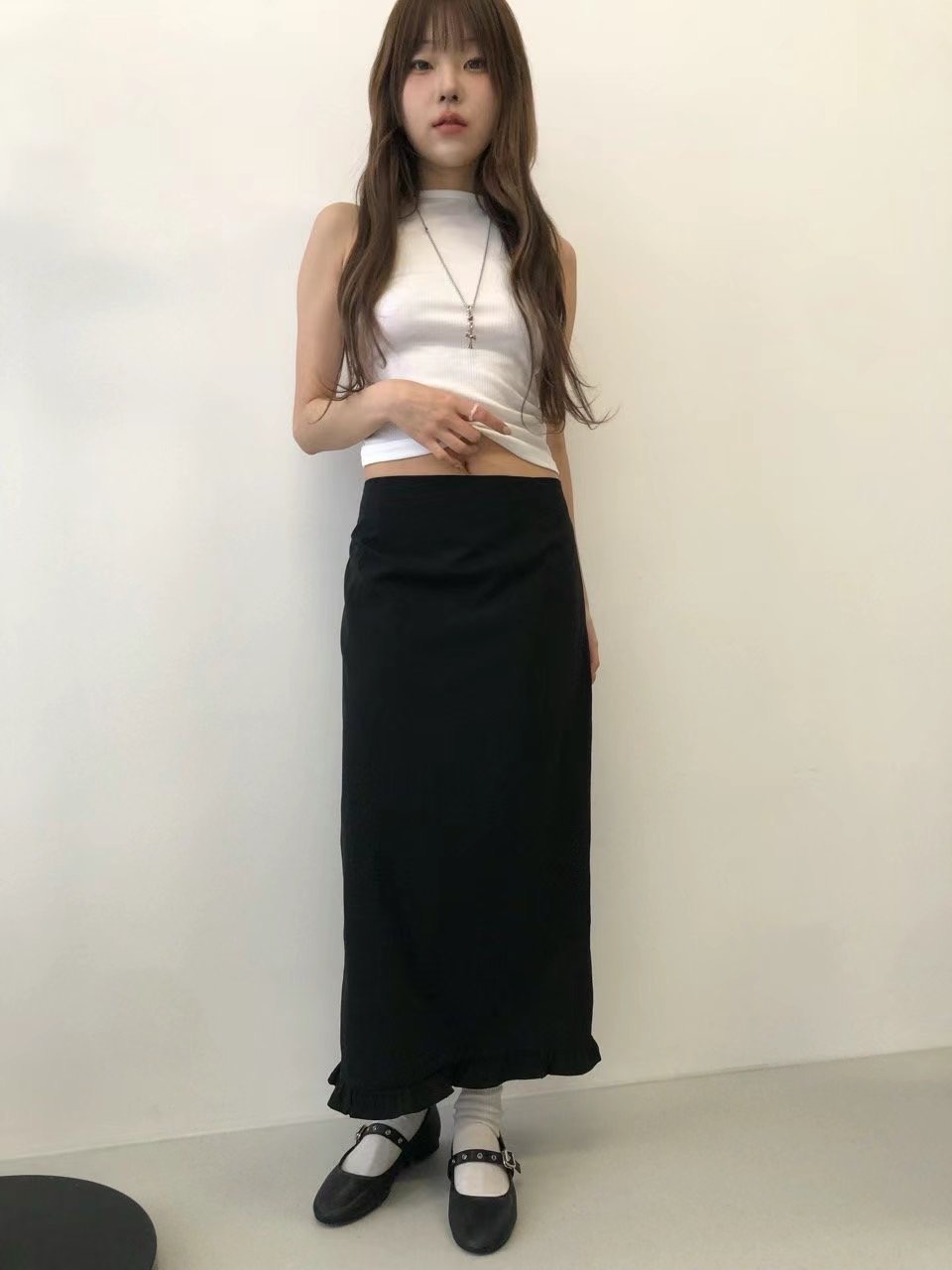 VIVID東大門㊣代購女裝新款時尚人氣休閑職業25春夏真品長裙VIVID長裙圖色2