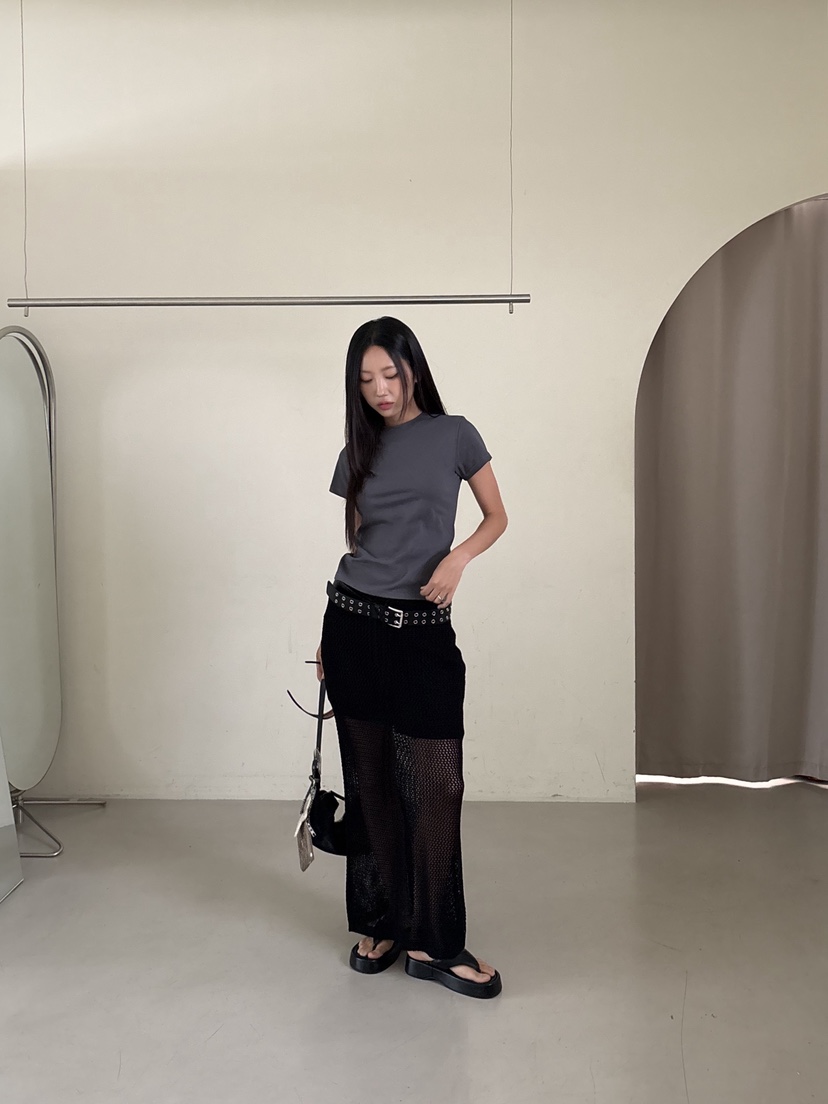SUNDER MARKET東大門㊣實拍女裝新款職業25春夏熱賣真品T恤SUNDER MARKETT恤