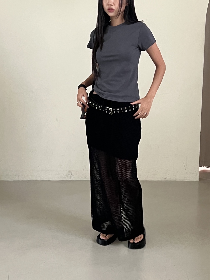 SUNDER MARKET東大門㊣實拍女裝新款職業25春夏熱賣真品T恤SUNDER MARKETT恤圖色5