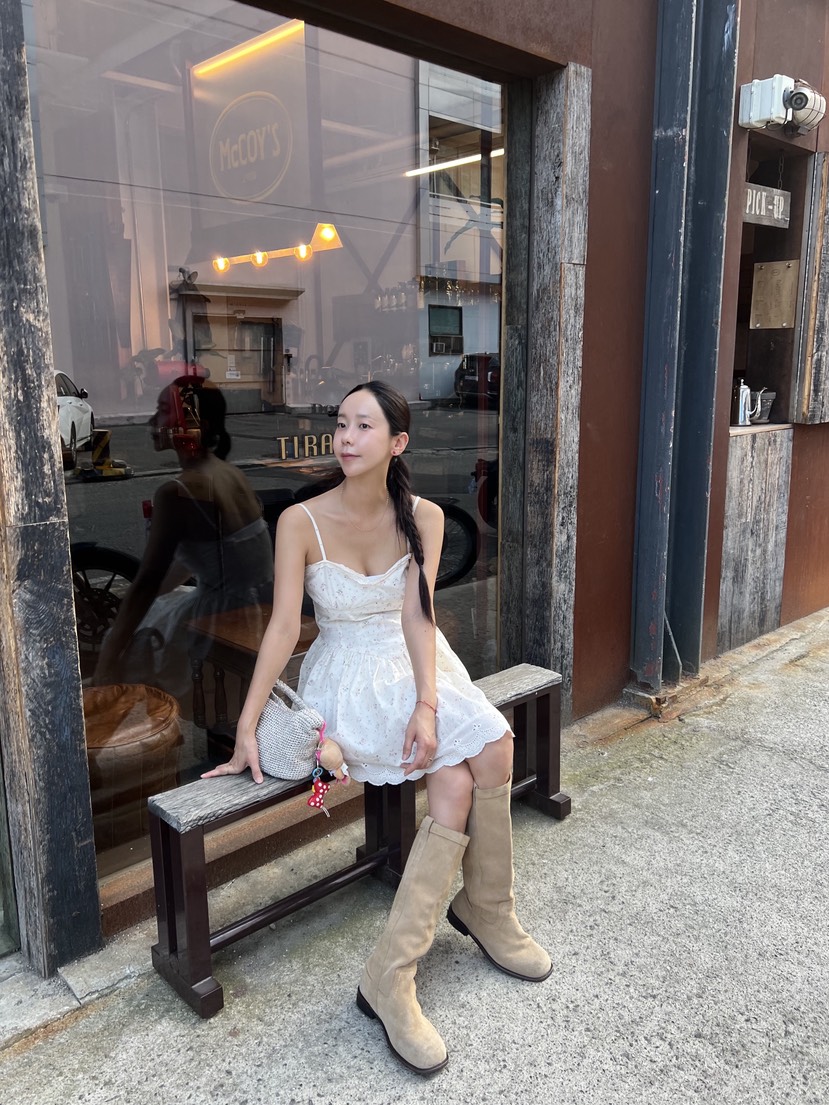 SUNDER MARKET韓國代購㊣女士新品人氣職業真品休閑連衣裙SUNDER MARKET連衣裙