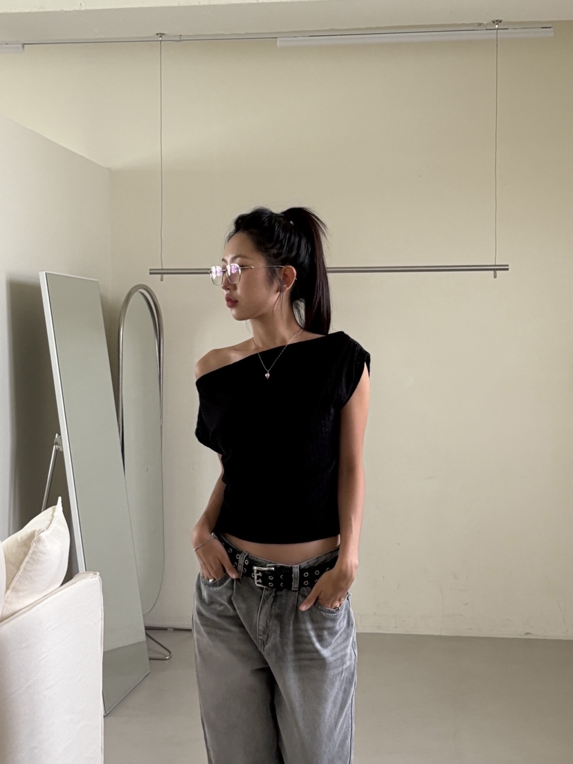 SUNDER MARKET東大門㊣實拍女士新品時尚真品人氣熱賣職業T恤SUNDER MARKETT恤