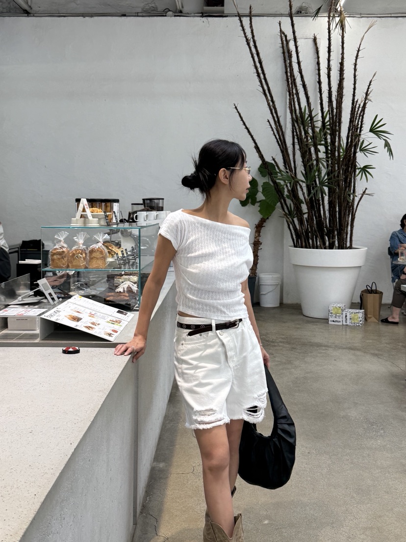 SUNDER MARKET東大門㊣實拍女士新品時尚真品人氣熱賣職業T恤SUNDER MARKETT恤