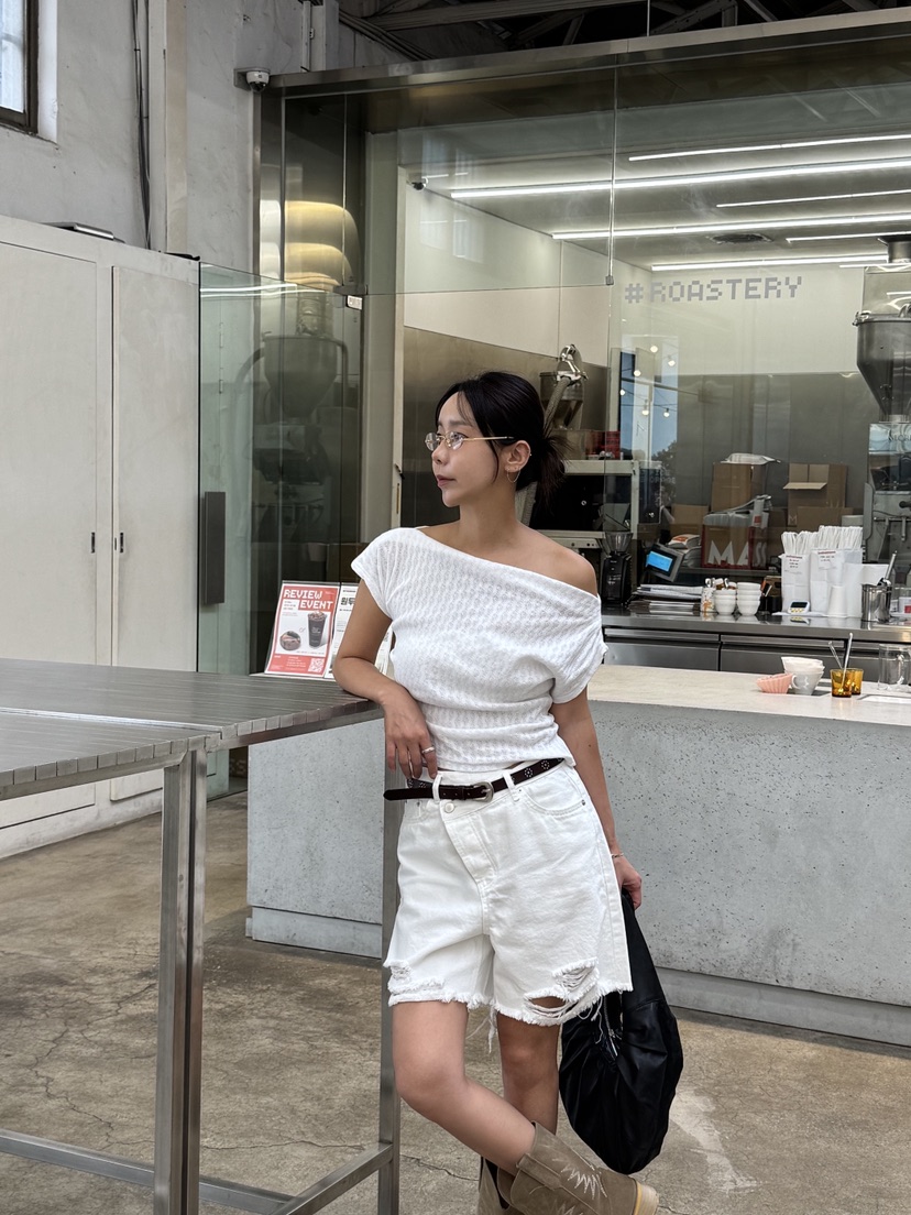 SUNDER MARKET東大門㊣實拍女士新品時尚真品人氣熱賣職業T恤SUNDER MARKETT恤
