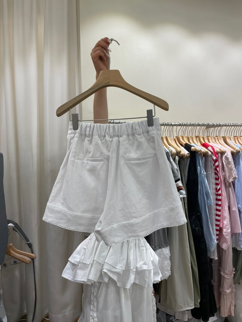 AUVERFIT東大門㊣直郵女士新品職業25春夏推薦時尚短褲亞麻AUVERFIT短褲