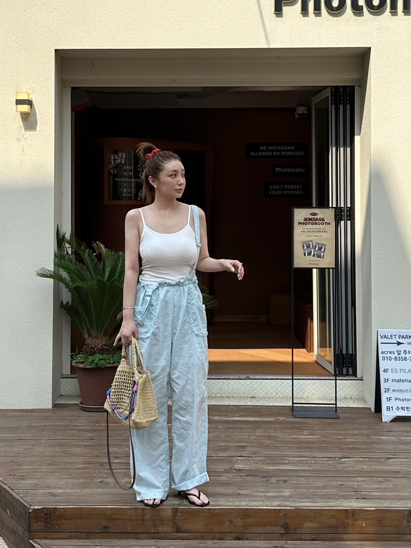 81 MARKET-L東大門㊣直郵女士新品真品休閑推薦熱賣背帶褲81 MARKET-L背帶褲