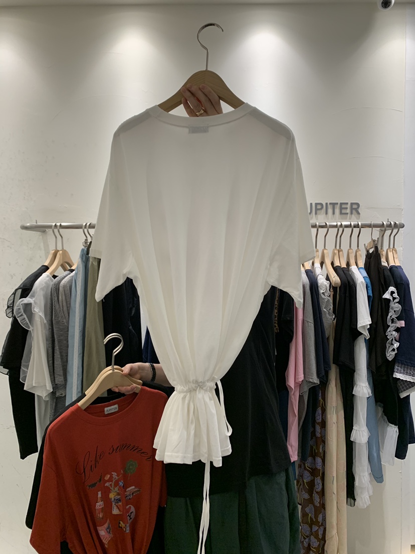 JUPITER韓國直郵㊣女裝新品真品熱賣職業休閑推薦時尚T恤喇叭JUPITERT恤
