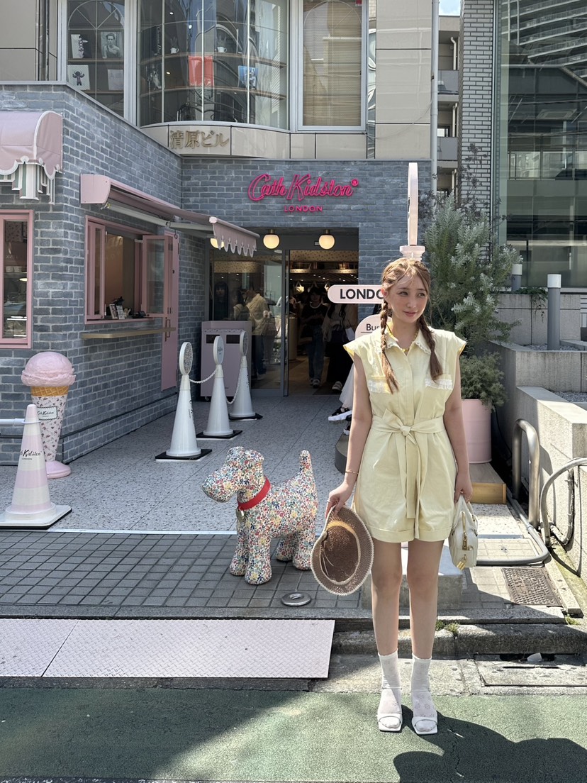 81 MARKET-L韓國代購㊣女裝新款休閑真品職業連體褲含腰帶81 MARKET-L連體褲