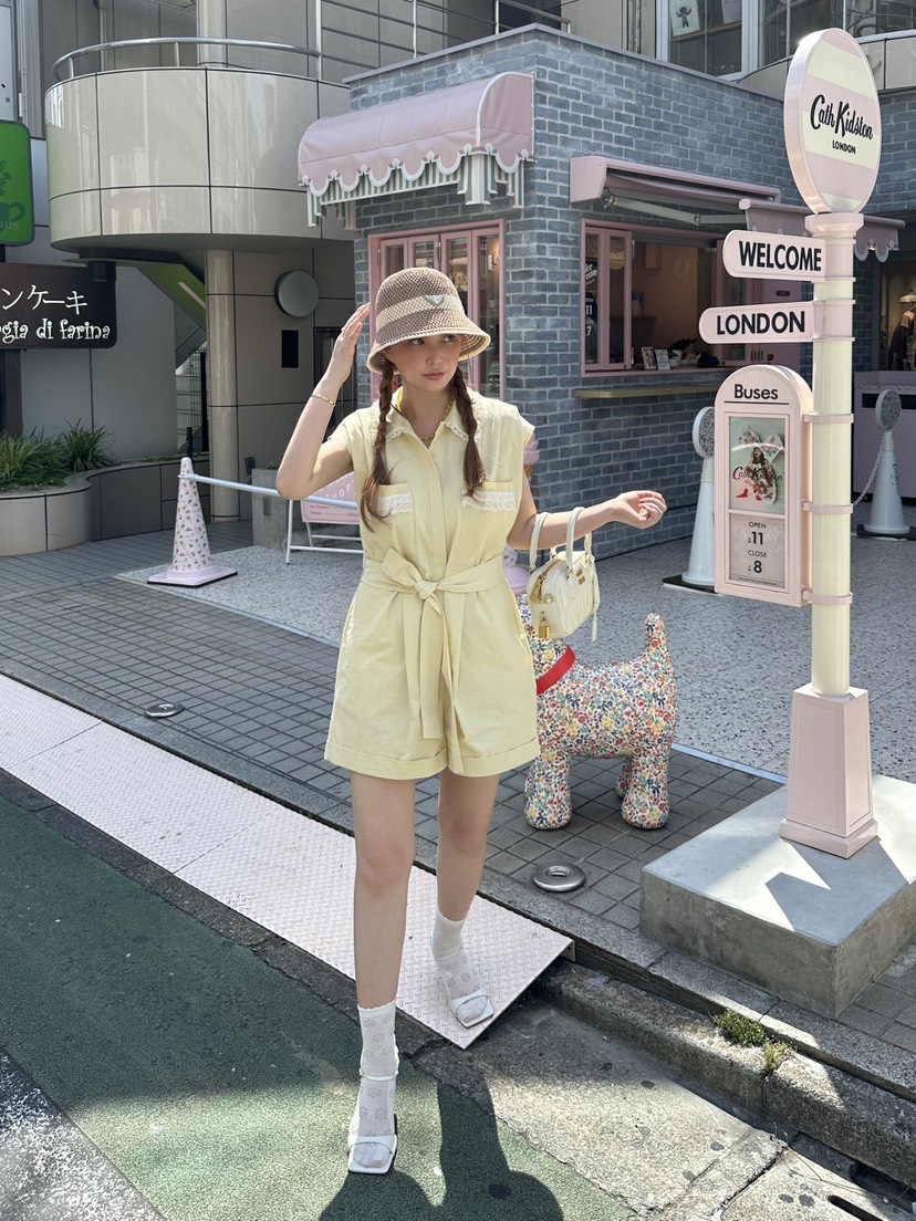 81 MARKET-L韓國代購㊣女裝新款休閑真品職業連體褲含腰帶81 MARKET-L連體褲