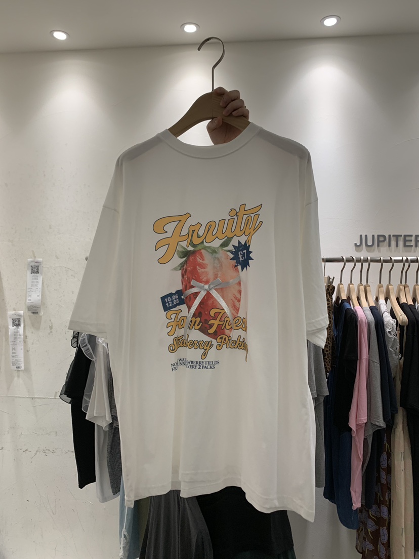 JUPITER韓國代購㊣女士新品推薦職業熱賣時尚真品人氣休閑T恤JUPITERT恤