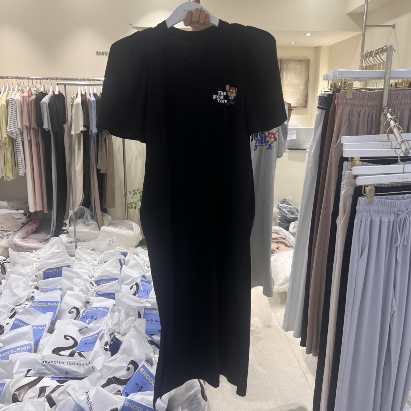 ENDOLPHIN韓國代購㊣女裝新款時尚休閑熱賣推薦職業連衣裙長款ENDOLPHIN連衣裙圖色2