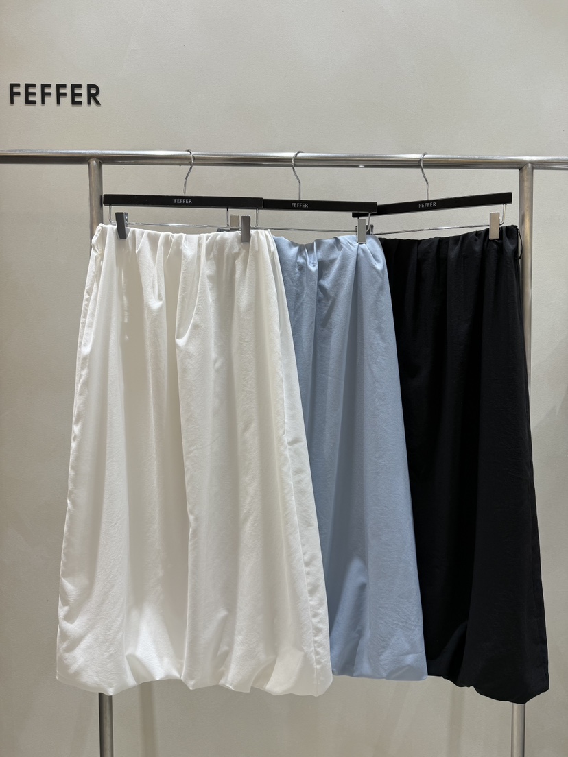 FEFFER韓國代購㊣女士新款25春夏休閑職業熱賣時尚人氣長裙FEFFER長裙