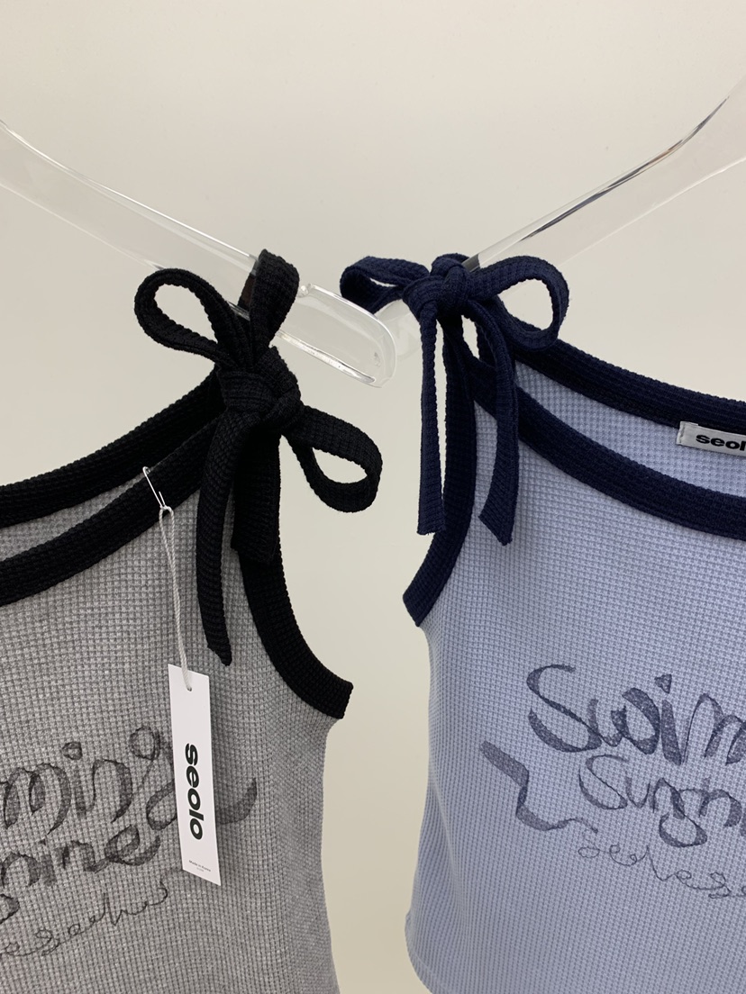 SEOLO東大門㊣實拍女裝新款時尚人氣休閑推薦熱賣職業吊帶背心Seolo seoul吊帶/背心