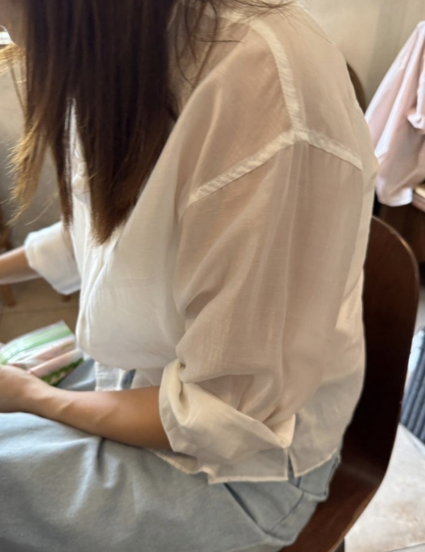 JUJU韓國直郵㊣女士新款真品休閑時尚推薦人氣25春夏襯衫蕾絲衫JUJU襯衫/蕾絲衫