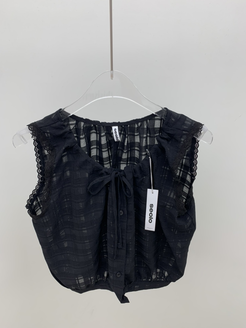 SEOLO東大門㊣直郵女士新品真品時尚休閑職業推薦25春夏吊帶背心Seolo seoul吊帶/背心
