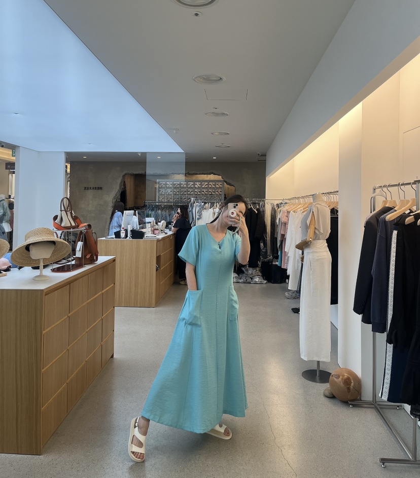 JUJU東大門㊣實拍女裝新款推薦人氣時尚25春夏真品連衣裙口袋JUJU連衣裙