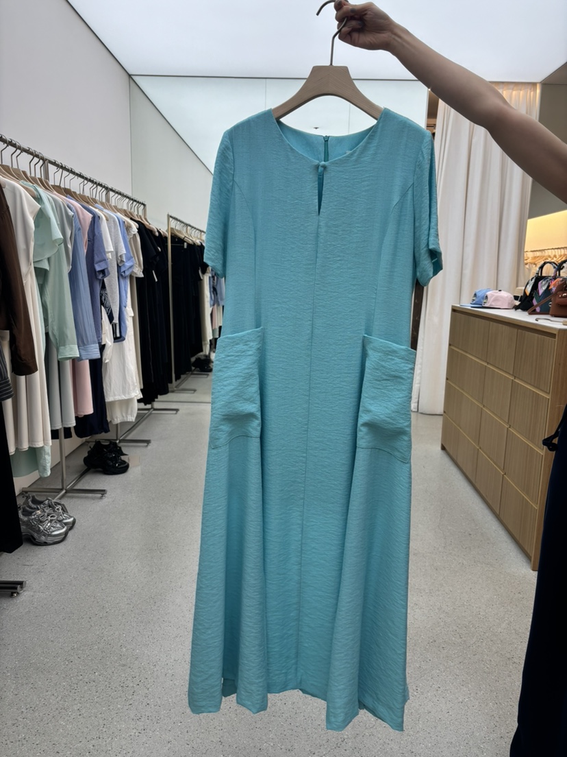 JUJU東大門㊣實拍女裝新款推薦人氣時尚25春夏真品連衣裙口袋JUJU連衣裙圖色2