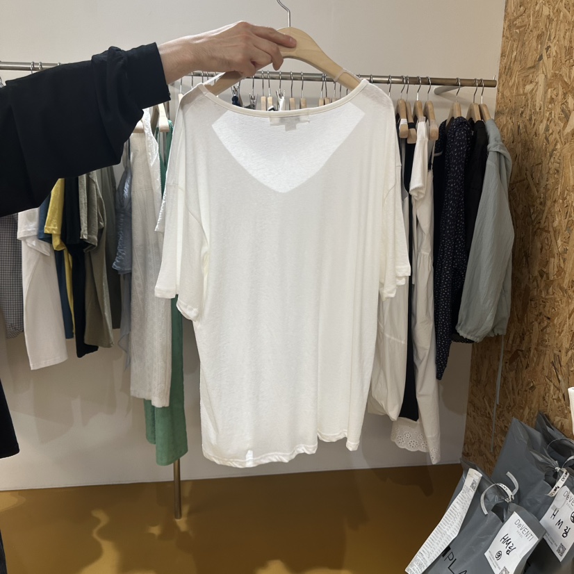DE VENTI韓國代購㊣女裝新品推薦人氣時尚休閑25春夏職業T恤DE VENTIT恤
