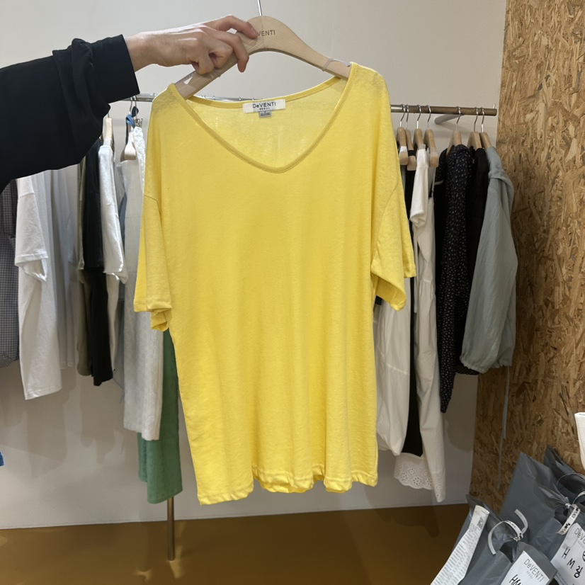 DE VENTI韓國代購㊣女裝新品推薦人氣時尚休閑25春夏職業T恤DE VENTIT恤