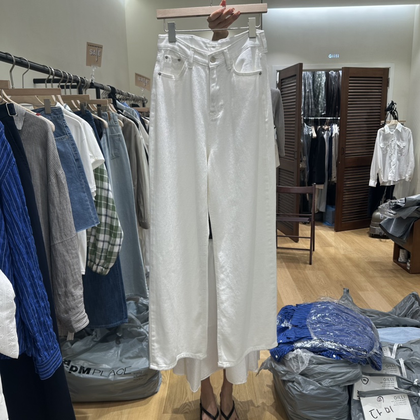 GILLI韓國直郵㊣女裝新品人氣25春夏熱賣職業真品休閑休閑褲GILLI休閑褲圖色1