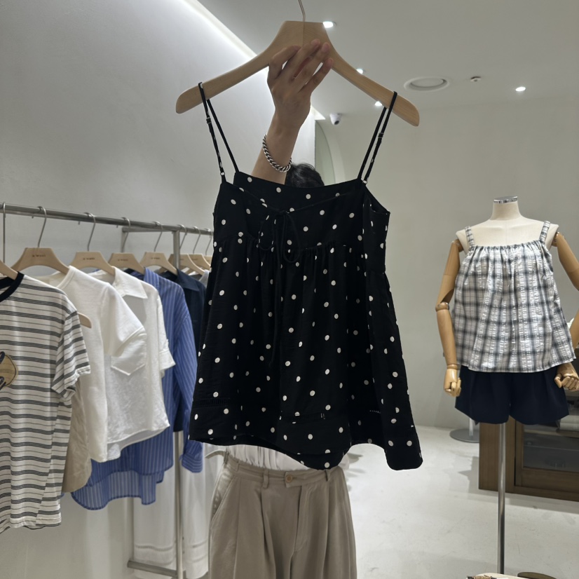 A WANT韓國直郵㊣女裝新款推薦真品休閑25春夏熱賣吊帶背心A WANT吊帶/背心