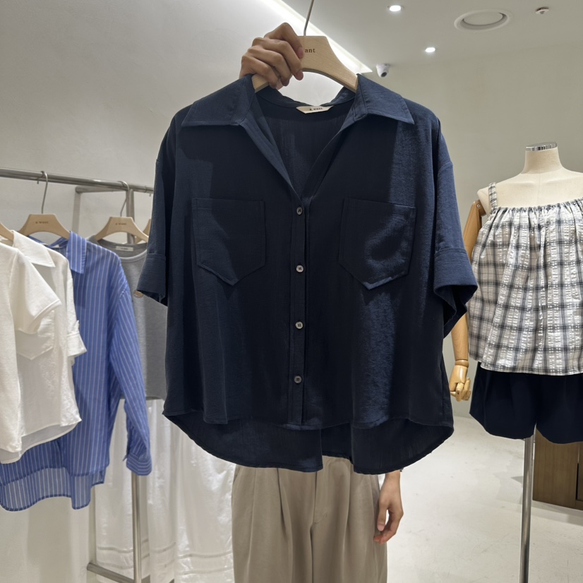 A WANT韓國代購㊣女裝新品真品熱賣推薦職業休閑襯衫蕾絲衫A WANT襯衫/蕾絲衫圖色3