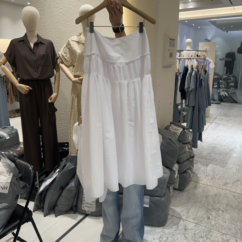 BLUEI-D東大門㊣實拍女裝新品職業休閑25春夏推薦人氣長裙Blue i-d長裙