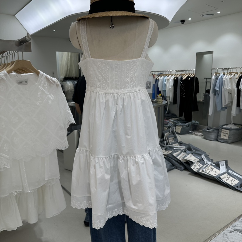 REPELLER韓國代購㊣女士新品25春夏人氣時尚熱賣休閑連衣裙REPELLER連衣裙
