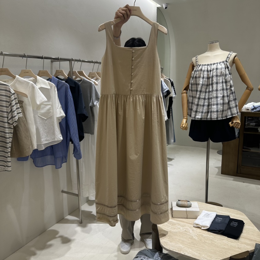 A WANT東大門㊣實拍女士新品熱賣休閑推薦人氣真品時尚連衣裙A WANT連衣裙圖色2