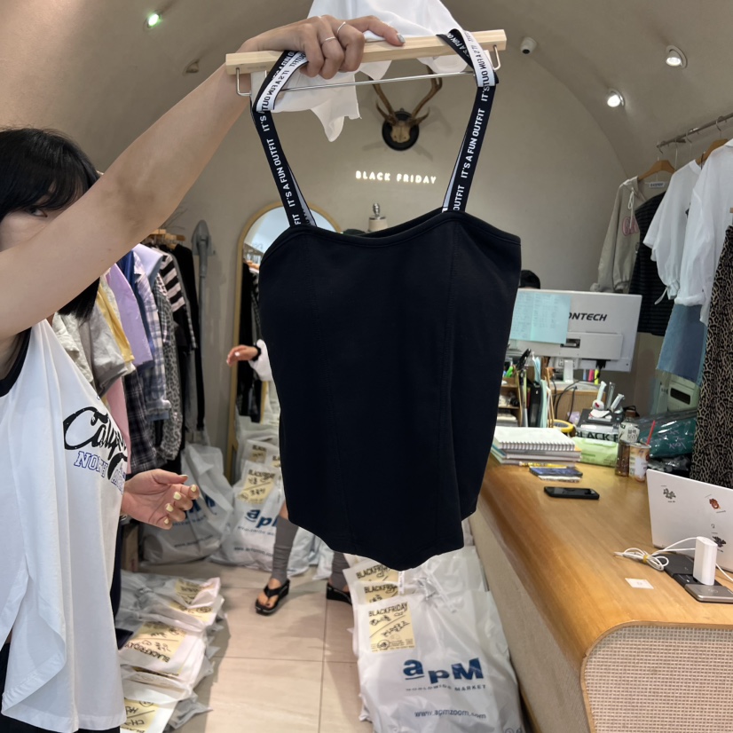 BLACKFRIDAY東大門㊣代購女士新款推薦熱賣人氣休閑吊帶背心BLACK FRIDAY吊帶/背心圖色2