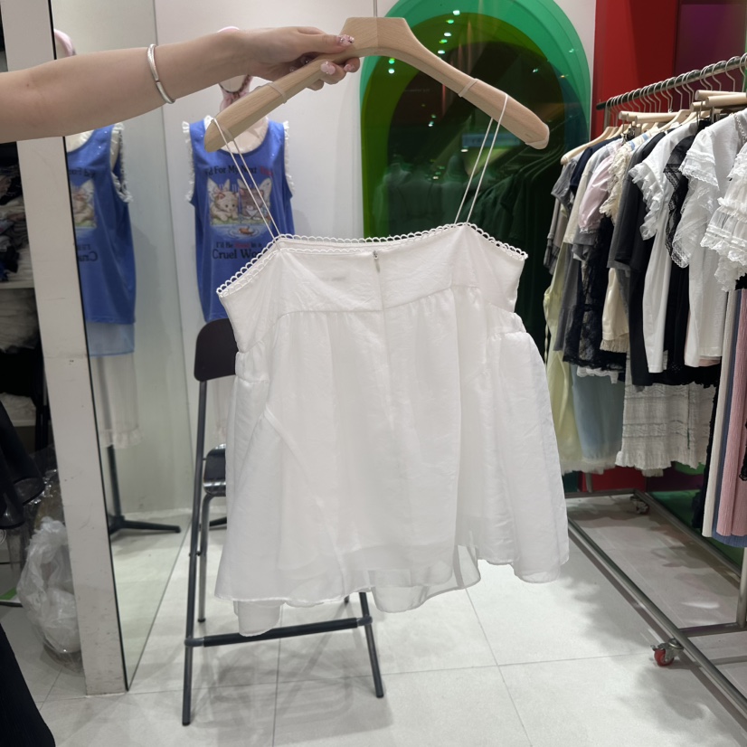 MINI UNNI東大門㊣代購女士新品休閑時尚真品推薦吊帶背心MINI UNNI吊帶/背心