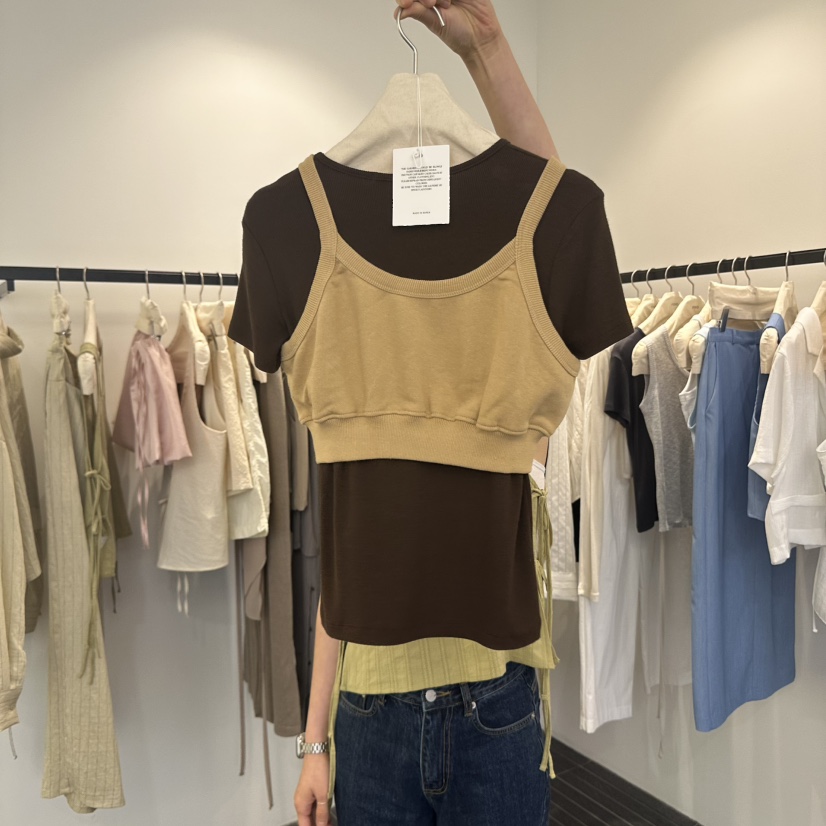 FIND-P東大門㊣代購女裝新款時尚人氣休閑真品推薦吊帶背心FIND-P吊帶/背心