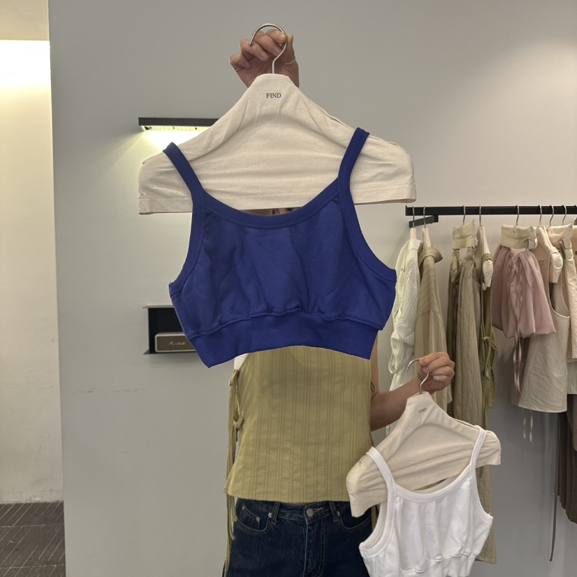 FIND-P東大門㊣代購女裝新款時尚人氣休閑真品推薦吊帶背心FIND-P吊帶/背心圖色2