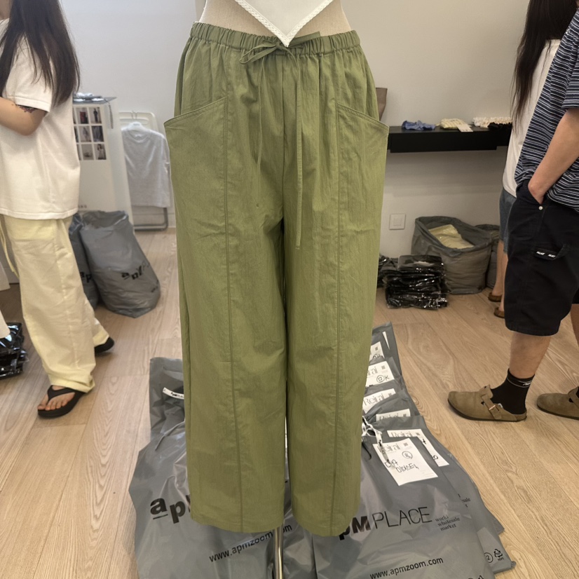 REIRAI東大門㊣實拍女裝新款推薦25春夏真品時尚熱賣休閑褲Reirai休閑褲圖色1