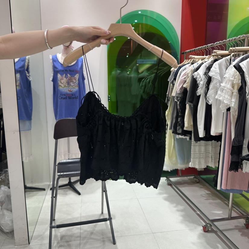MINI UNNI東大門㊣實拍女裝新品人氣熱賣25春夏推薦吊帶背心MINI UNNI吊帶/背心