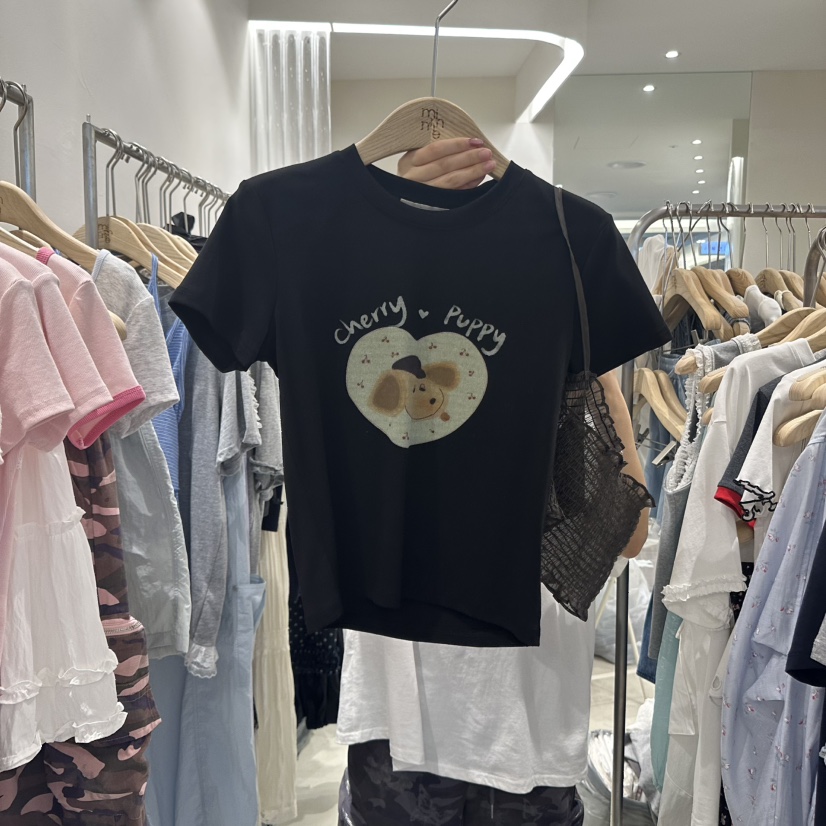 MIMME韓國代購㊣女裝新品25春夏休閑熱賣職業時尚真品人氣T恤MIMMET恤圖色2