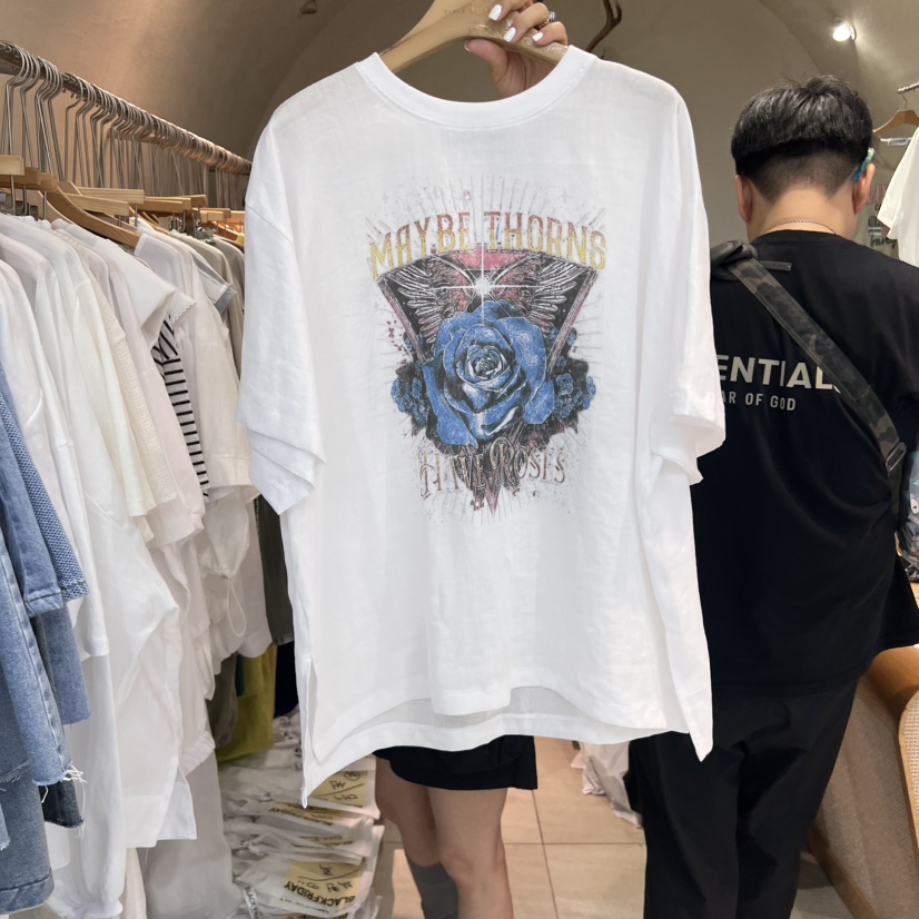 BLACKFRIDAY韓國代購㊣女士新品真品時尚人氣職業推薦T恤亞麻BLACK FRIDAYT恤圖色1