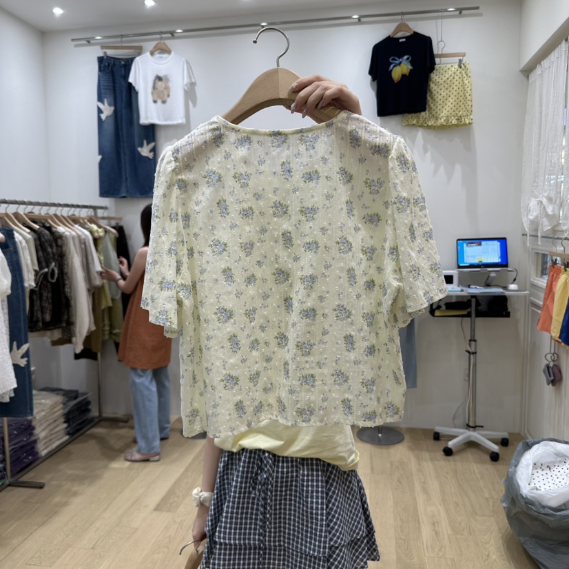 FURE東大門㊣直郵女裝新品職業人氣真品熱賣25春夏襯衫蕾絲衫FURE襯衫/蕾絲衫