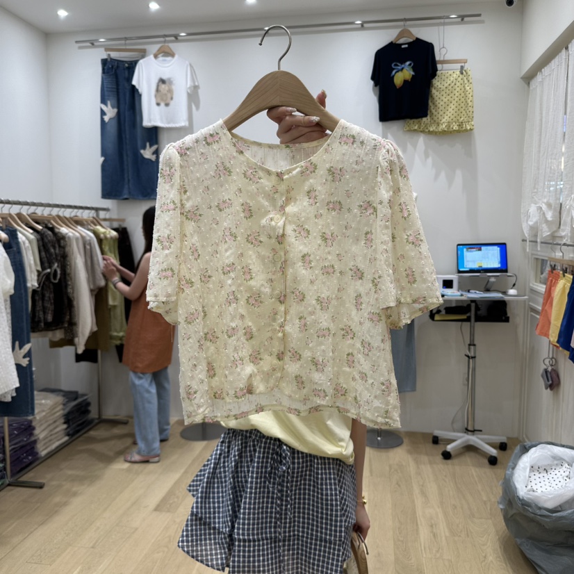 FURE東大門㊣直郵女裝新品職業人氣真品熱賣25春夏襯衫蕾絲衫FURE襯衫/蕾絲衫