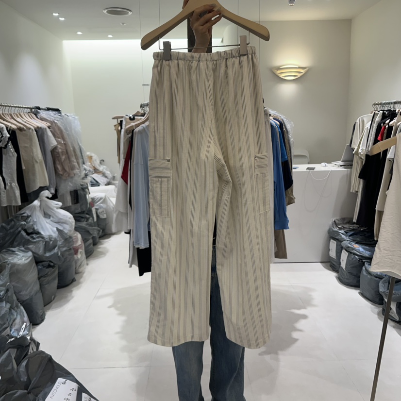 AVECNOUS韓國直郵㊣女士新款職業真品人氣休閑推薦休閑褲口袋AVECNOUS休閑褲