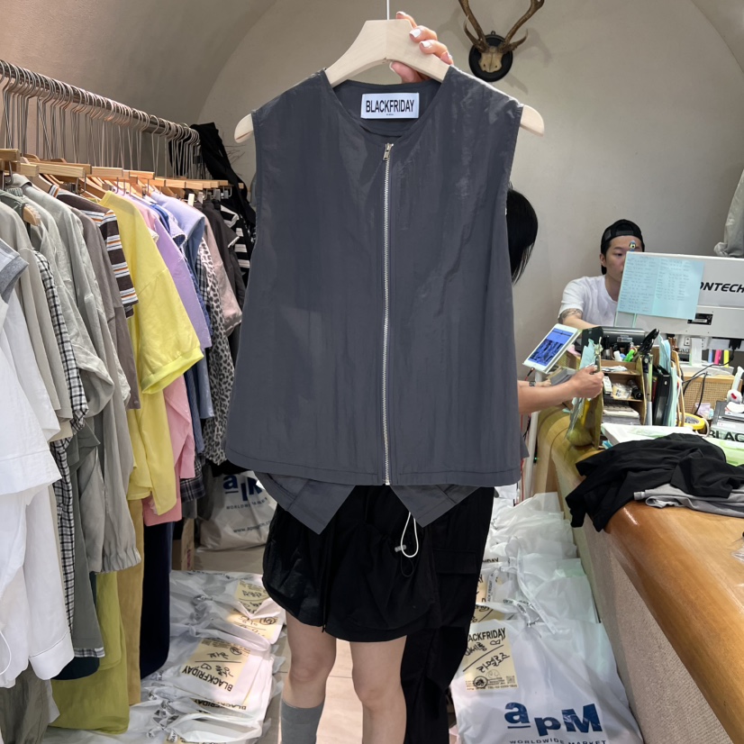 BLACKFRIDAY東大門㊣直郵女士新款推薦真品熱賣25春夏時尚馬甲BLACK FRIDAY馬甲圖色1