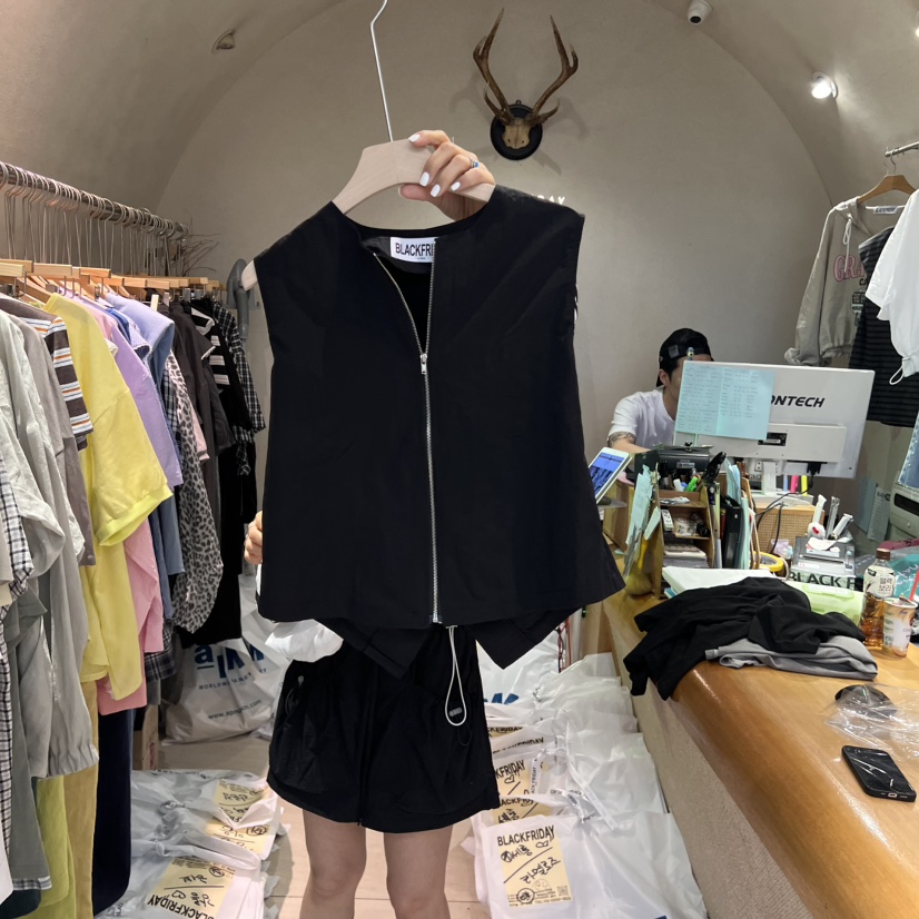 BLACKFRIDAY東大門㊣直郵女士新款推薦真品熱賣25春夏時尚馬甲BLACK FRIDAY馬甲圖色2