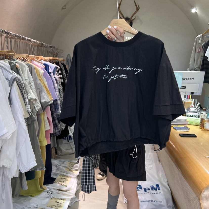 BLACKFRIDAY韓國代購㊣女士新品時尚25春夏人氣熱賣真品T恤BLACK FRIDAYT恤圖色1