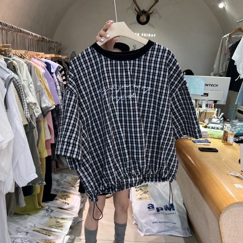 BLACKFRIDAY韓國代購㊣女士新品時尚25春夏人氣熱賣真品T恤BLACK FRIDAYT恤圖色2