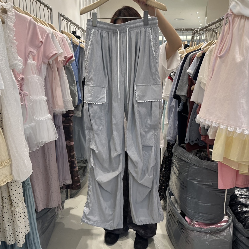 MIMME韓國代購㊣女裝新品25春夏職業真品休閑推薦休閑褲口袋MIMME休閑褲